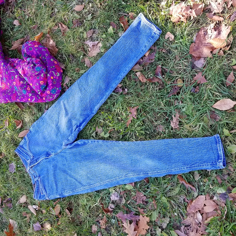 Vintage Super Hi Waist Acid Wash Jeans ACTION WEST Sz 8